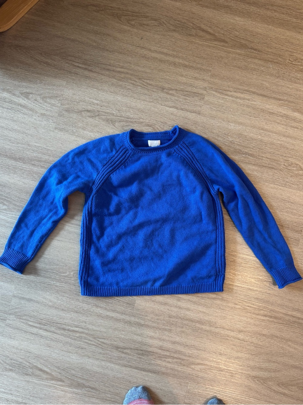 Caslon raglan roll neck wool and cotton sweater